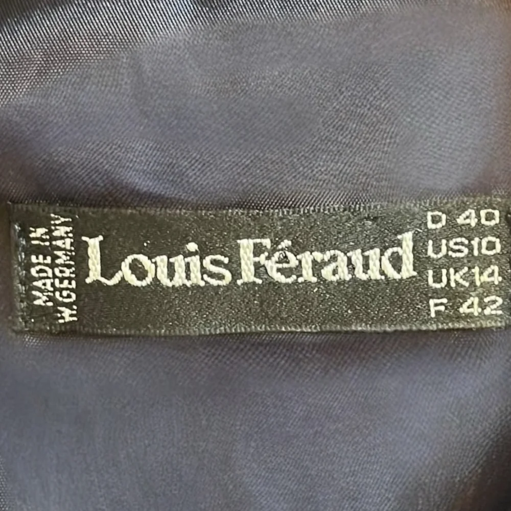 Louis Féraud Vintage Wool Wrap Dress, West Germany, 10, Black - Picture 14 of 16